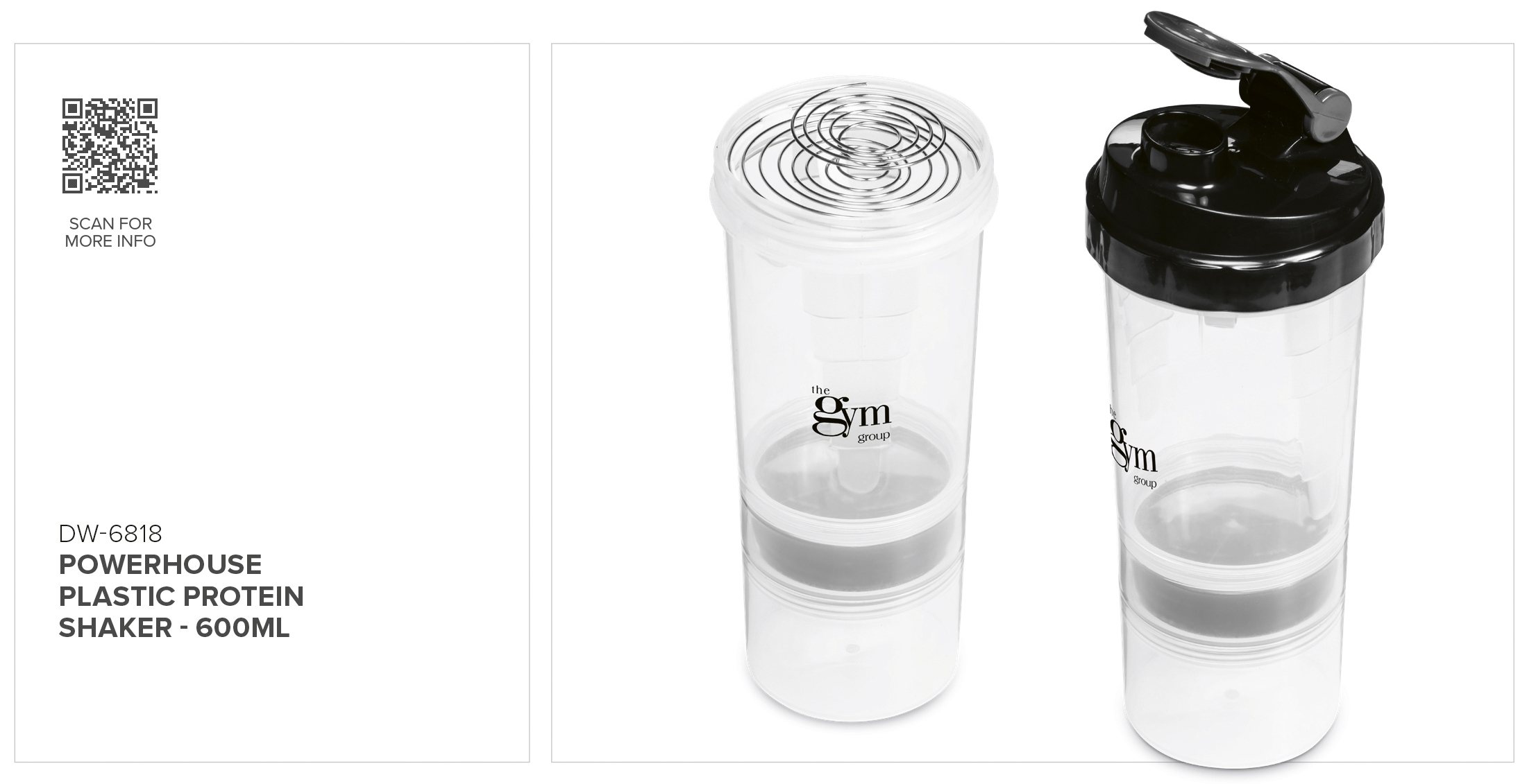 Altitude Powerhouse Plastic Protein Shaker - 600ml CATALOGUE_IMAGE